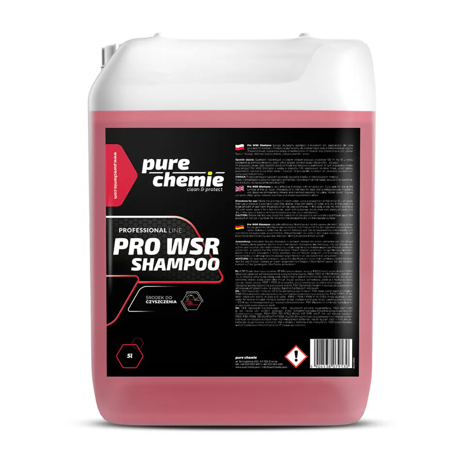 ⁨Pure Chemie Pro WSR Shampoo 5L - kwaśny szampon do mycia auta⁩ w sklepie Wasserman.eu