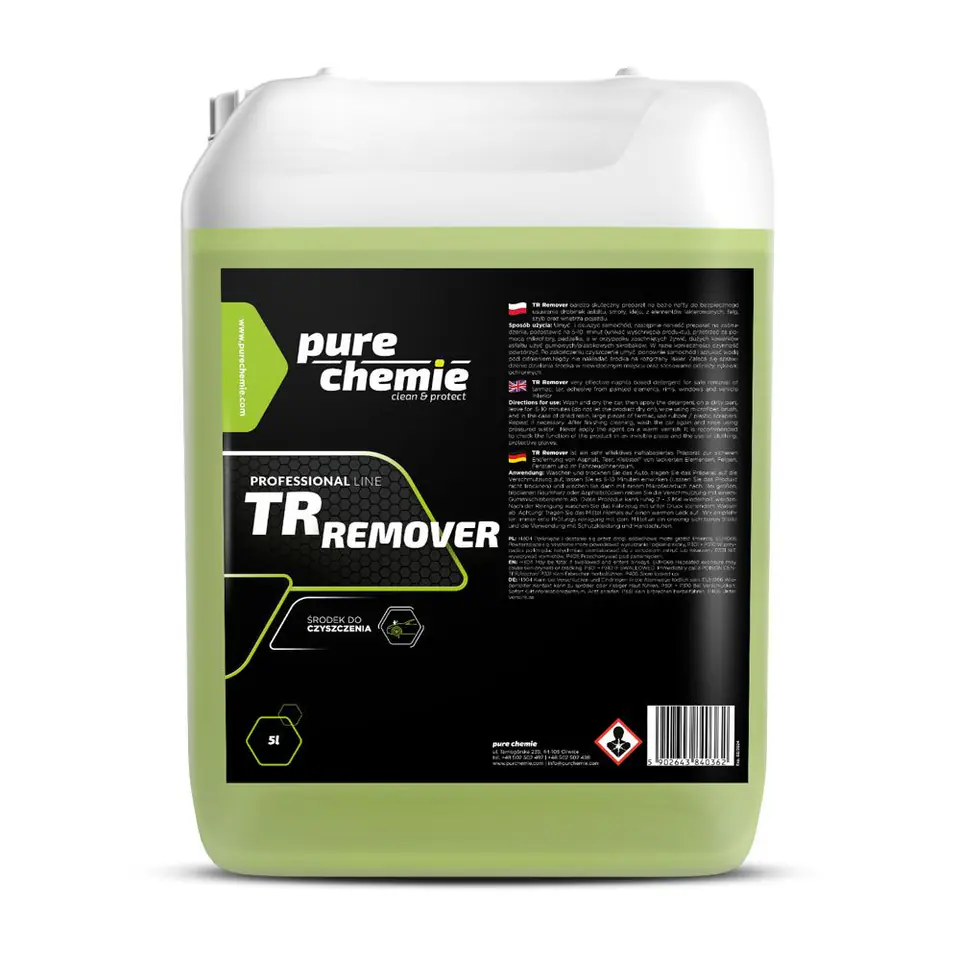 ⁨Pure Chemie TR Remover 5L - preparat do usuwania smoły i kleju⁩ w sklepie Wasserman.eu