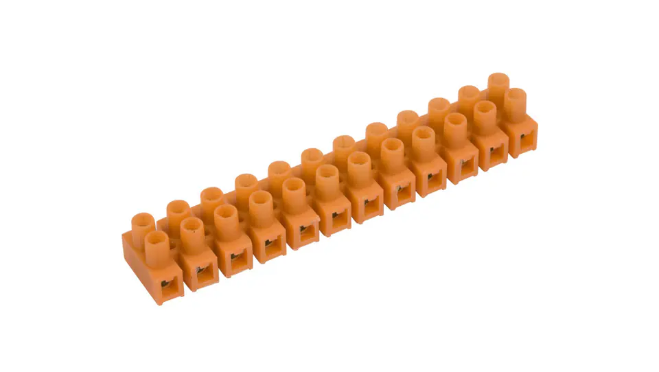 ⁨Threaded terminal block 12-lane 4mm2 orange LTF 12-4.0 21310108⁩ at Wasserman.eu