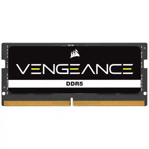 ⁨Memory DDR5 Vengeance 16GB/4800 (1*16) CL40 SODIMM, black⁩ at Wasserman.eu