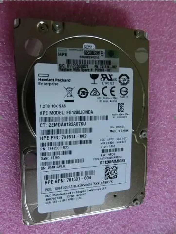 ⁨Hewlett Packard Enterprise DRV HDD 1.2TB 10K SFF⁩ w sklepie Wasserman.eu