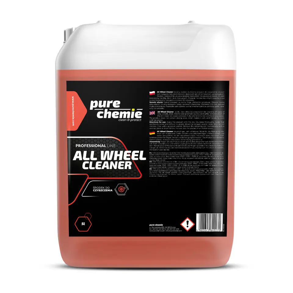 ⁨Pure Chemie All Wheel Cleaner 5L - kwaśny środek do czyszczenia felg⁩ w sklepie Wasserman.eu