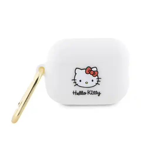 ⁨Hello Kitty Silicone 3D Kitty Head - Etui AirPods Pro 2 (biały)⁩ w sklepie Wasserman.eu
