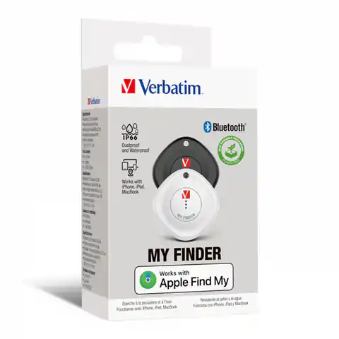 ⁨Lokalizator Bluetooth My Finder MYF-02 czarny i biały, 32131, Verbatim⁩ w sklepie Wasserman.eu