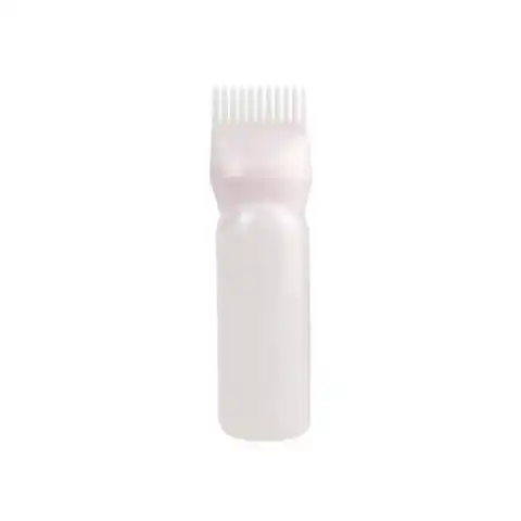 ⁨Grzebień, aplikator butelka, szczotka z podziałką do wcierek, farb i maseczek do włosów 60 ml SCZ06B⁩ w sklepie Wasserman.eu