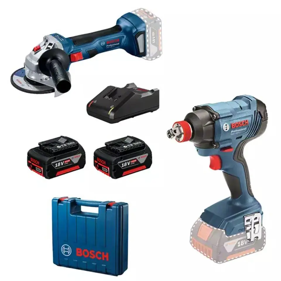 ⁨BOSCH. KIT 18V GDX 180-LI + GWS 180 2x4,0Ah ...⁩ at Wasserman.eu