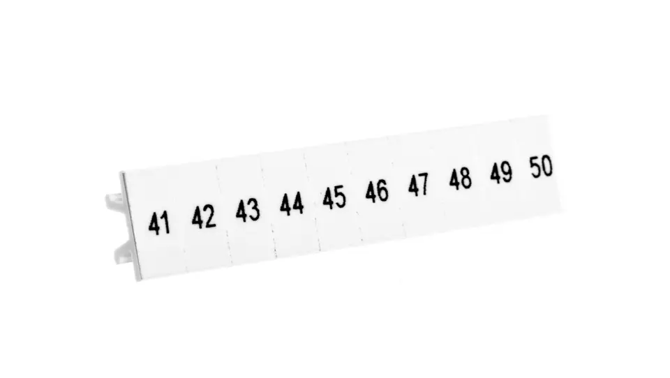 ⁨Marker for terminals ZB 5 LGS:FORTL. ZAHLEN 41-50 1050017:0041 /10pcs.⁩ at Wasserman.eu