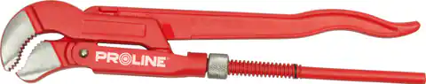 ⁨SWEDISH PATTERN PIPE WRENCH . SIZE 1 1/2", CHROME-VANADIUM STEEL. JAWS TYPE S. PAINTED IN POWDER RED COLOR.⁩ at Wasserman.eu