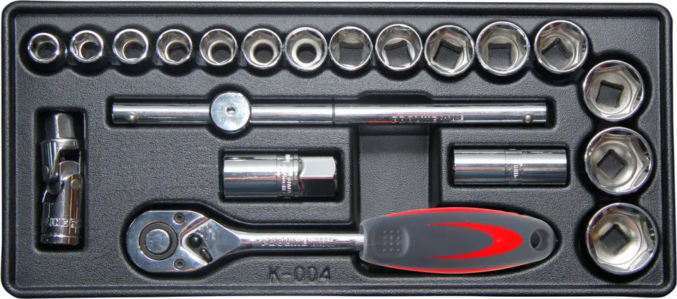⁨TRAY NO28 1/2" SOCKET SET 21PCS⁩ at Wasserman.eu