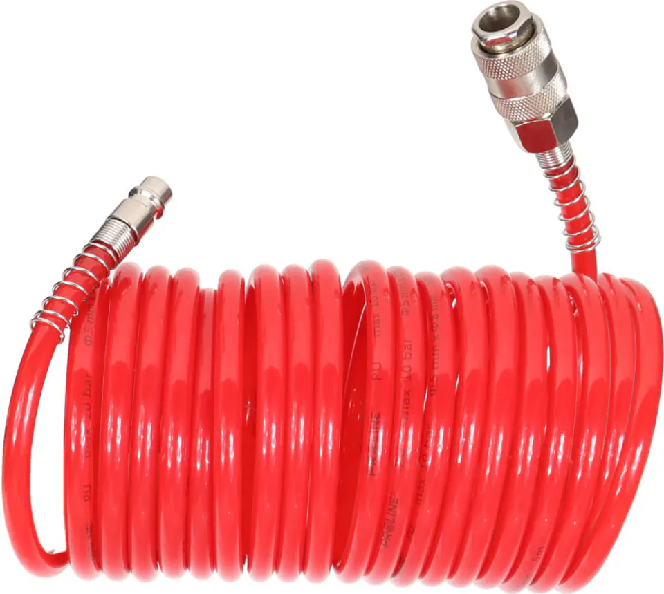 ⁨WĄŻ SPIRALNY PU 10M, 5X8MM, 10BAR, SZYBKO-ZŁĄCZKI PROLINE⁩ w sklepie Wasserman.eu