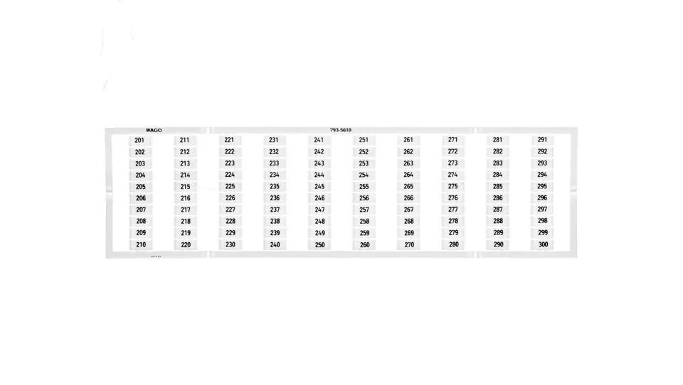 ⁨Oznaczniki WMB 1x 201-300 793-5610 /5szt./⁩ w sklepie Wasserman.eu