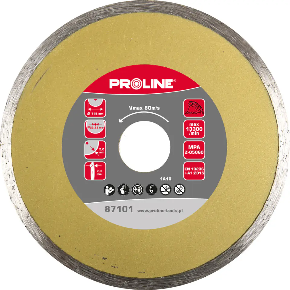 ⁨Full diamond blade (mat.bud) 180*2.6*5.5*25.4 proline⁩ at Wasserman.eu