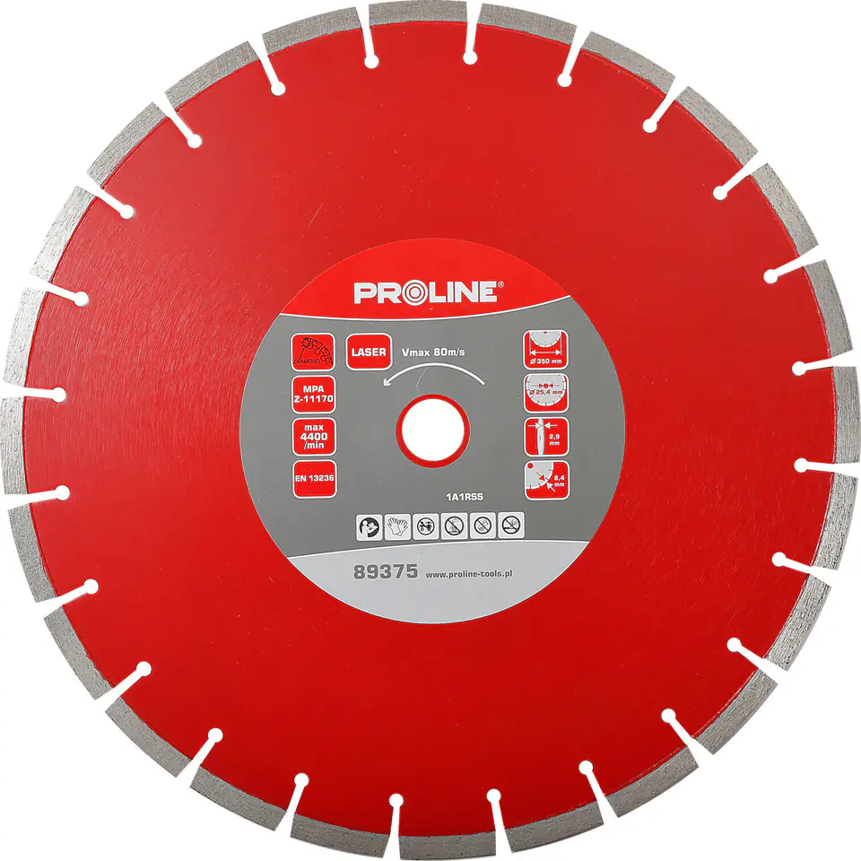 ⁨DIAMOND DISC LASER (BETON) 350*3.2*10*25.4 PROLINE⁩ at Wasserman.eu