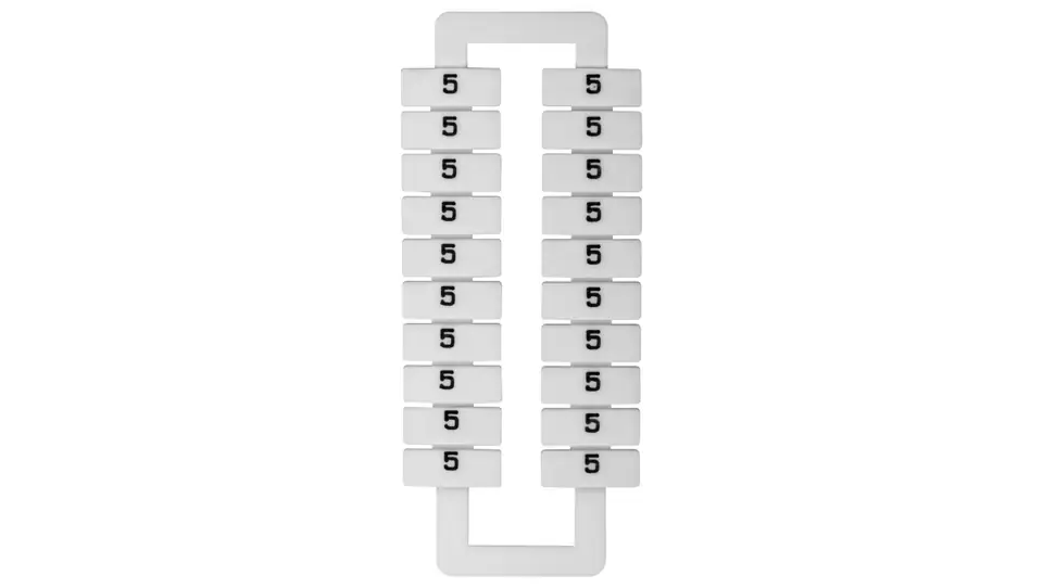 ⁨Markers for fittings (EURO) 2,5-70mm2 /5/ white 43192 (20pcs)⁩ at Wasserman.eu