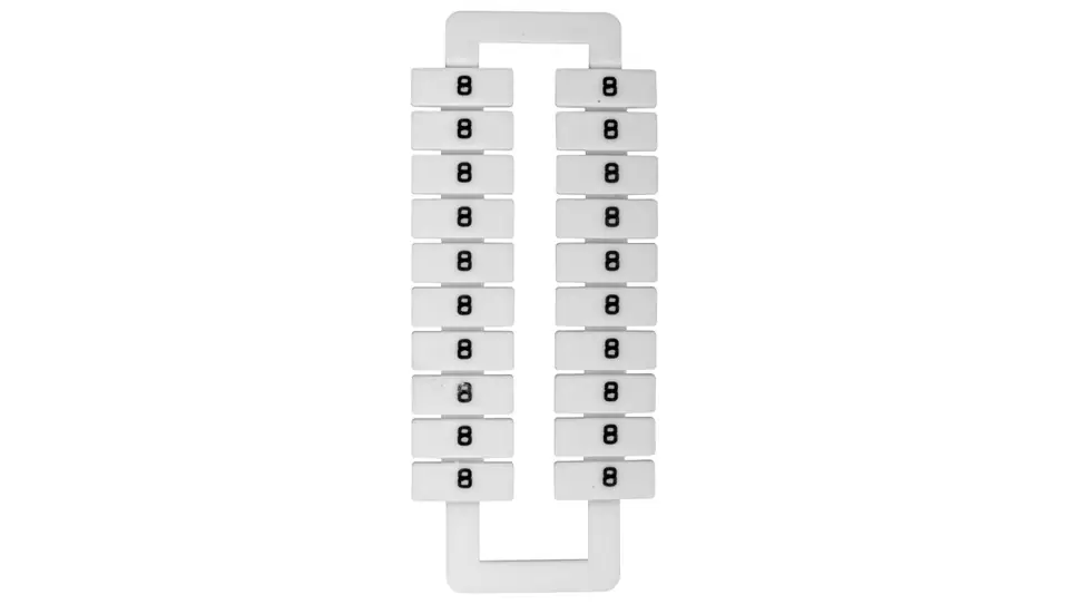 ⁨Markers for fittings (EURO) 2,5-70mm2 /8/ white 43192 (20pcs)⁩ at Wasserman.eu