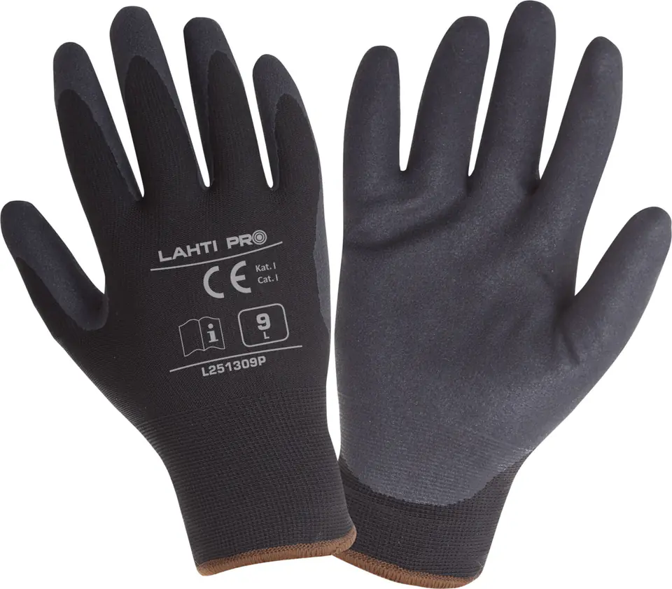 ⁨GLOVES WINTER BLACK L251310P, CARD, "10", CE, LAHTI⁩ at Wasserman.eu