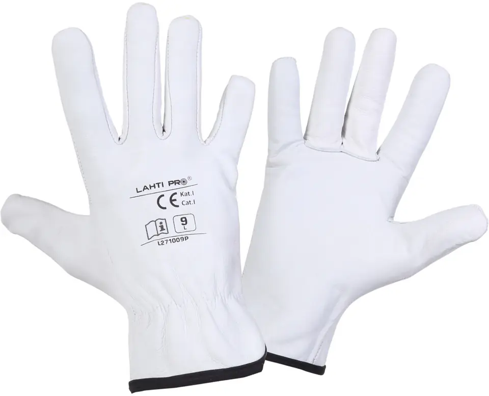 ⁨GLOVES GOAT LEATHER WHITE L271008P, CARD, "8", CE, LAHTI⁩ at Wasserman.eu