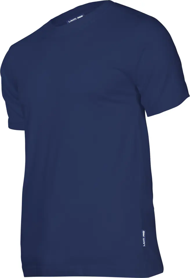 ⁨KOSZULKA T-SHIRT 180G/M2, GRANATOWA, "L", CE, LAHTI⁩ w sklepie Wasserman.eu