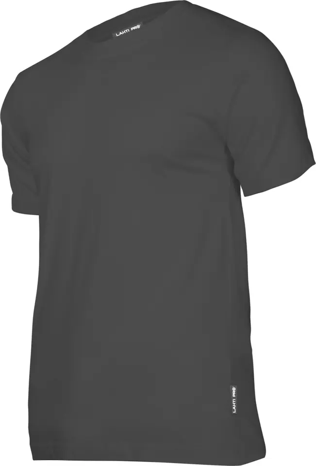 ⁨KOSZULKA T-SHIRT 180G/M2, CIEMNO-SZARA, "L", CE, LAHTI⁩ w sklepie Wasserman.eu
