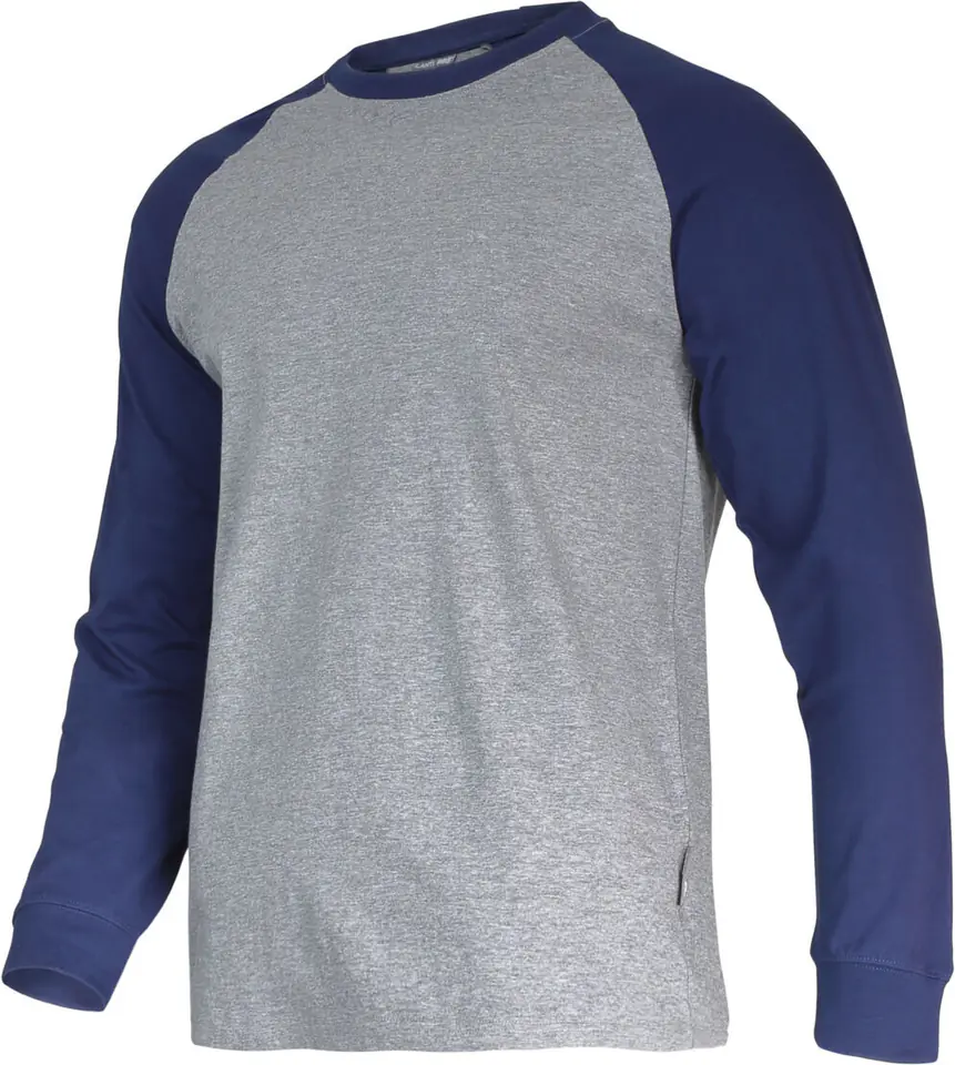 ⁨LONG SLEEVE SHIRT 190G/M2, GREY-NAVY, "S", CE, LAHTI⁩ at Wasserman.eu