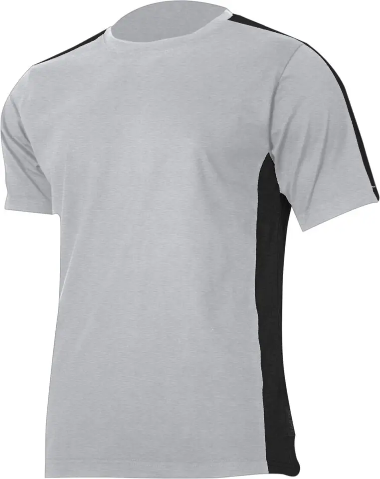 ⁨KOSZULKA T-SHIRT 180G/M2, SZARO-CZARNA, "L", CE, LAHTI⁩ w sklepie Wasserman.eu