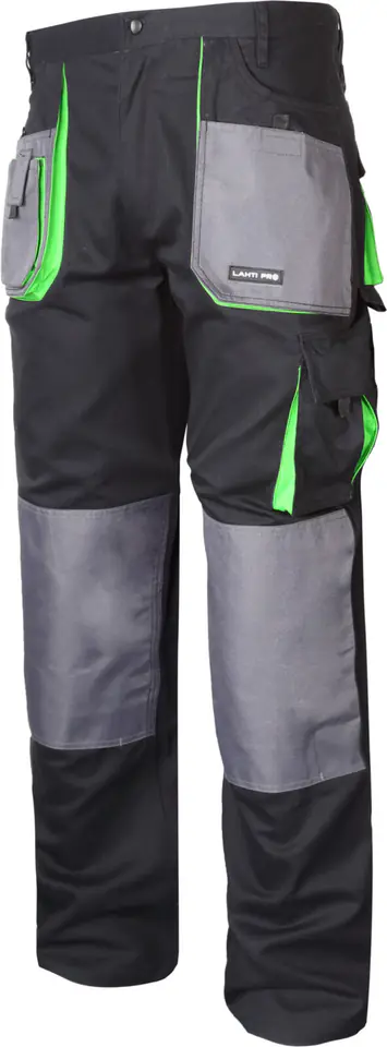 ⁨PANTS, BLACK-GREEN, 100% COTTON, "3XL (60)", CE, LAHTI⁩ at Wasserman.eu