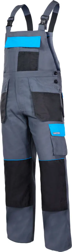 ⁨BIB PANTS GREY-BLUE 100% COTTON, 190G/M2, "M(50)", CE,LAHTI⁩ at Wasserman.eu