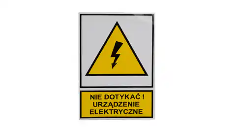 ⁨Plate /warning sign/ POP 74X105S /N.D.U.E./ E04TZ-01011120100 /10pcs/⁩ at Wasserman.eu