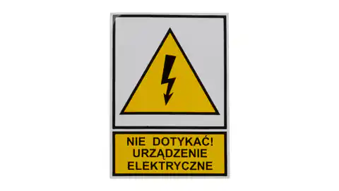 ⁨Tabliczka /znak ostrzegawczy/ TZO 52X74S /N.D.U.E./ E04TZ-01011110100 /10szt./⁩ w sklepie Wasserman.eu