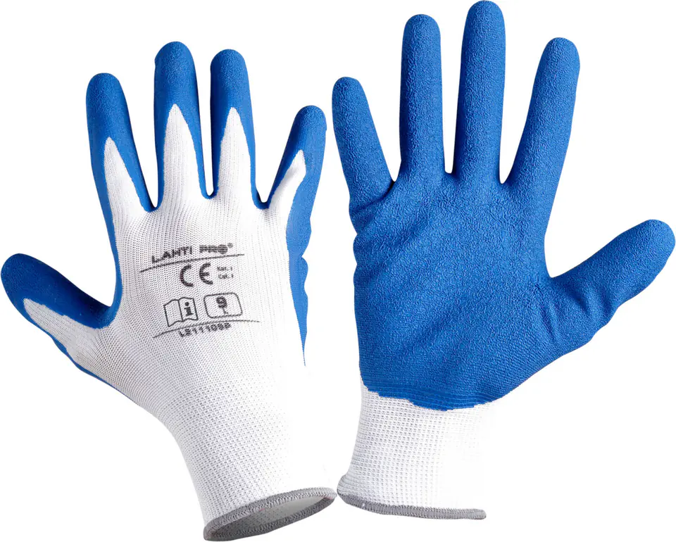 ⁨GLOVES LATEX NAVY-WHITE L211108P, 12 PAIRS, "8", CE, LAHTI⁩ at Wasserman.eu