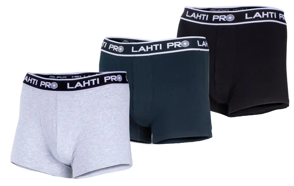 ⁨BOXER SHORTS MEN BLACK, GREY, NAVY, 3 PAIRS, "3XL", LAHTI⁩ at Wasserman.eu