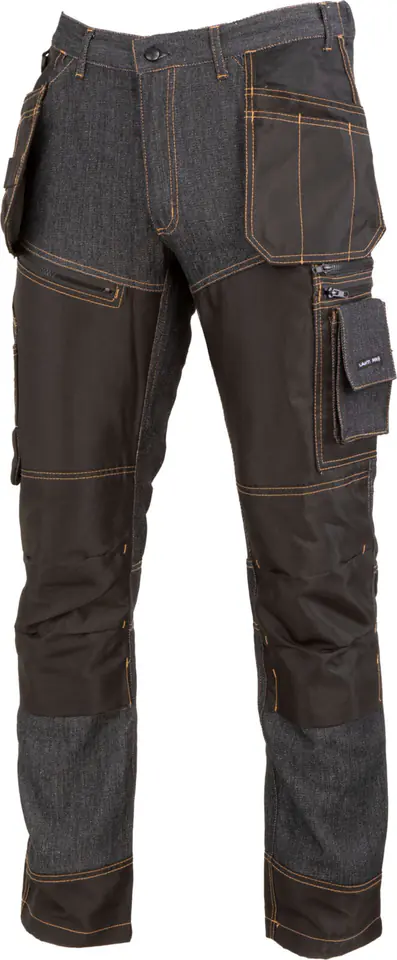 ⁨JEANS TROUSERS, BLACK, WITH REINFORCEMENTS, "S", CE, LAHTI⁩ at Wasserman.eu