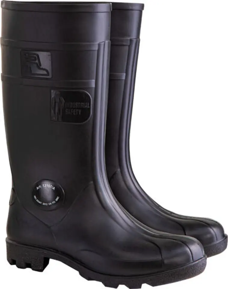 ⁨Men's wellies. black, (13157/a), pvc,o4 fo src,"47",ce,fagum⁩ at Wasserman.eu