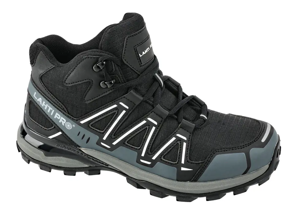 ⁨ANKLE SHOES, NO TOE CAP, BLACK-GREY, O2 SRA, "43", CE, LAHTI⁩ at Wasserman.eu