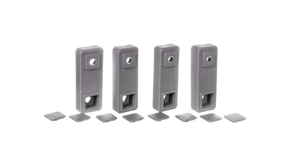 ⁨Brackets for fixing polyester enclosures on the wall RAL7046 FL863Z /set of 4pcs/⁩ at Wasserman.eu