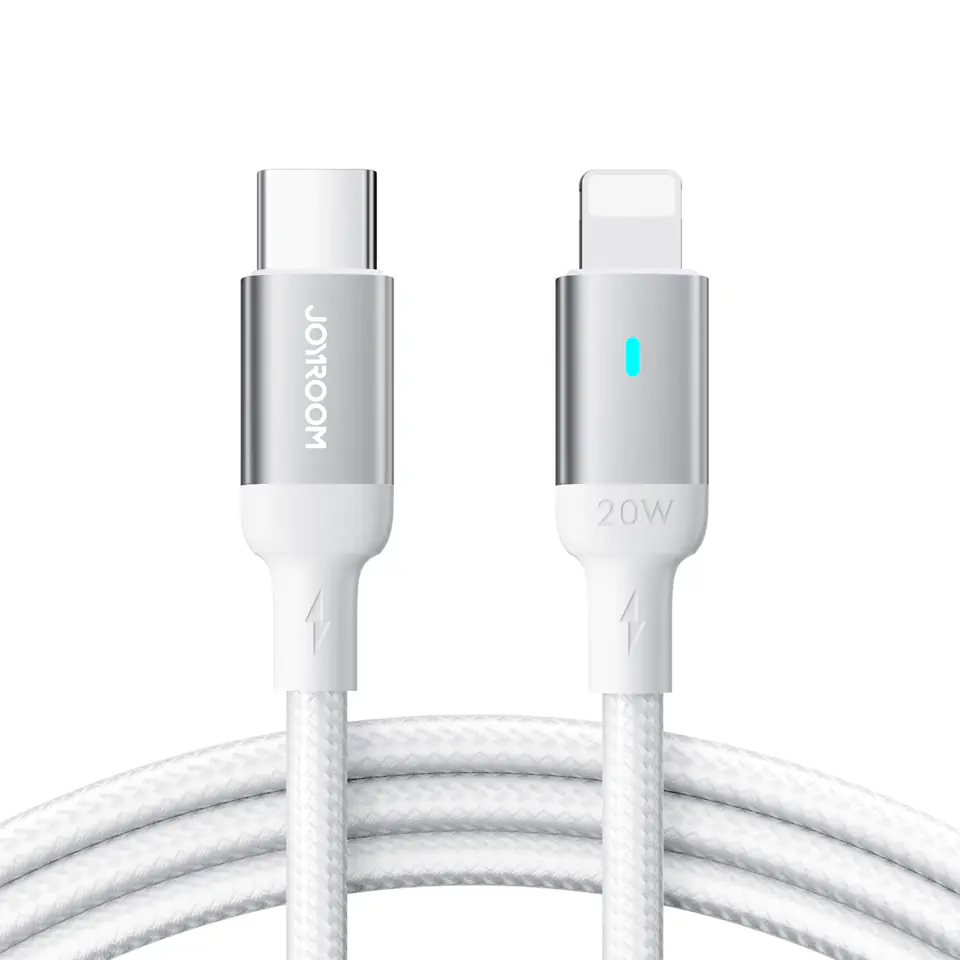⁨Wytrzymały kabel do iPhone A10 Series w oplocie USB-C - Lightning 20W 2m biały⁩ w sklepie Wasserman.eu