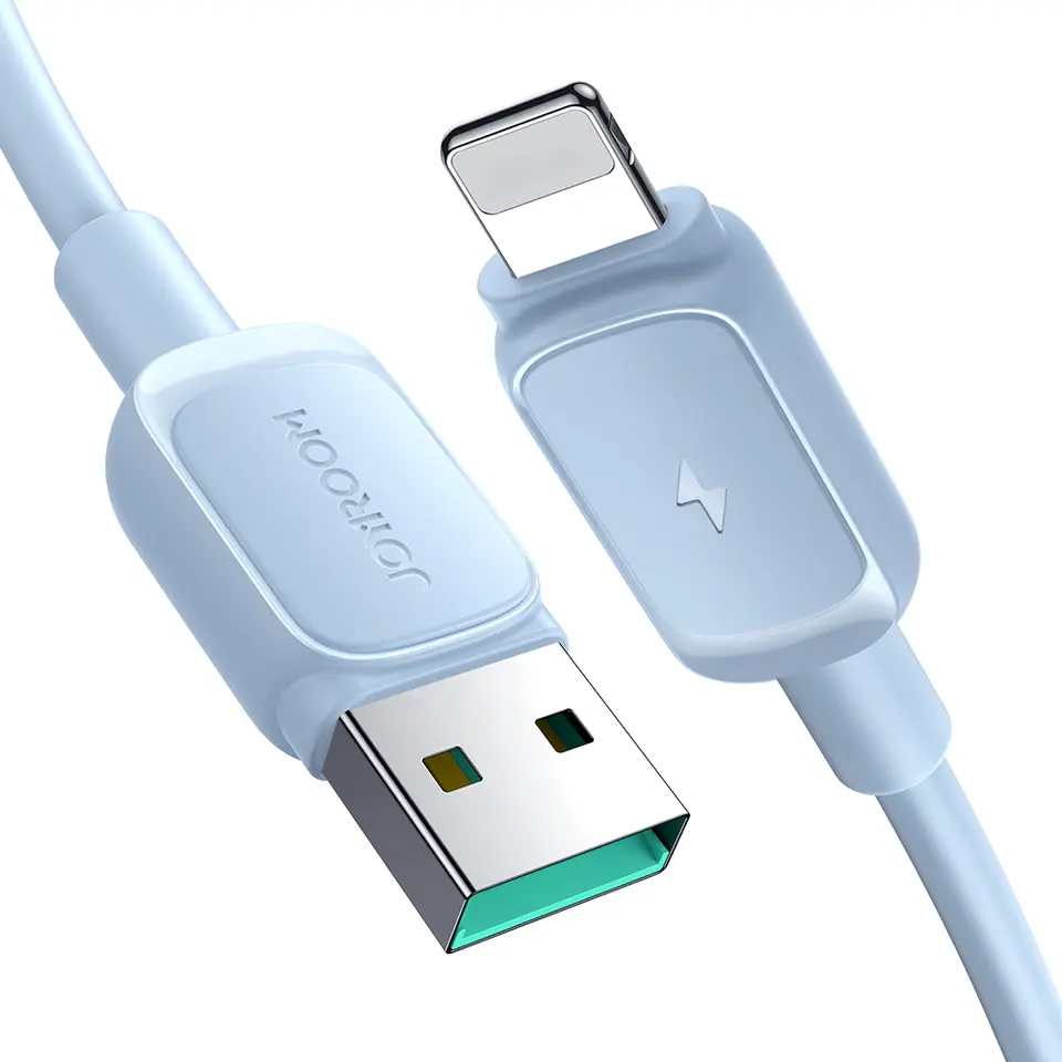 ⁨Kabel przewód do iPhone USB-A - Lightning 2.4A 1.2m niebieski⁩ w sklepie Wasserman.eu