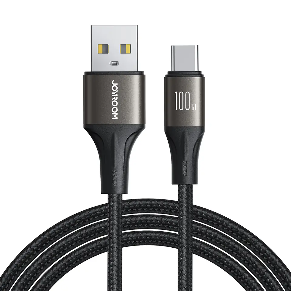 ⁨Kabel przewód Light-Speed Series USB-A - USB-C szybki transfer 100W 1.2m czarny⁩ w sklepie Wasserman.eu