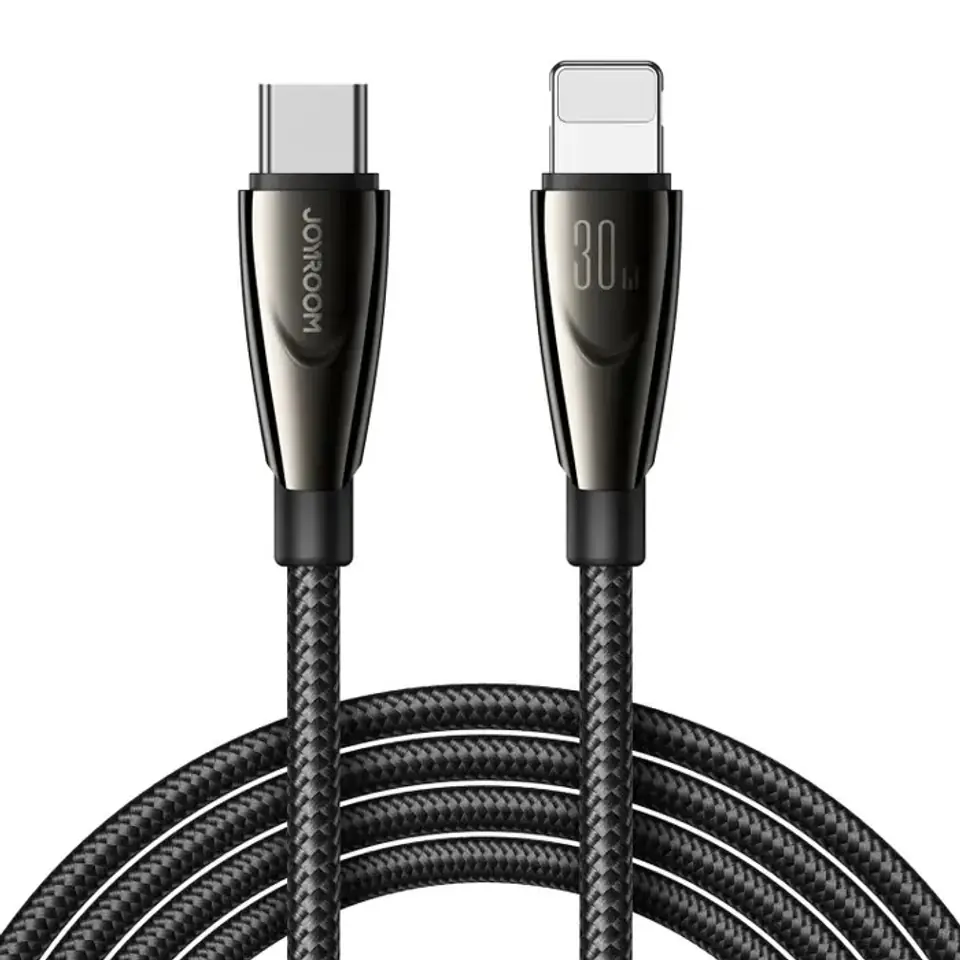 ⁨Kabel przewód do iPhone Pioneer Series USB-C - Lightning 30W 1.2m czarny⁩ w sklepie Wasserman.eu