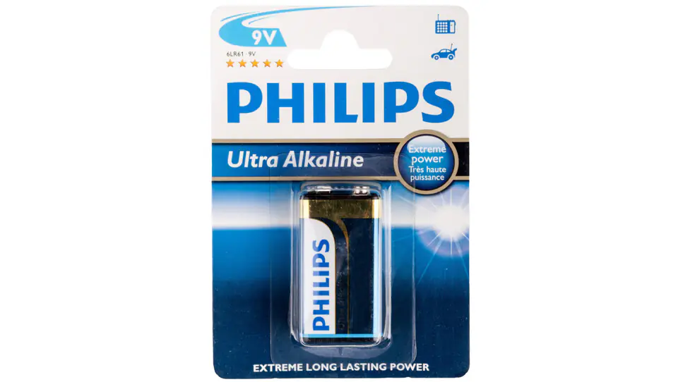 ⁨Alkaline battery 6LR61 / 9V ULTRA ALKALINE 6LR61E1B/10 /blister/⁩ at Wasserman.eu