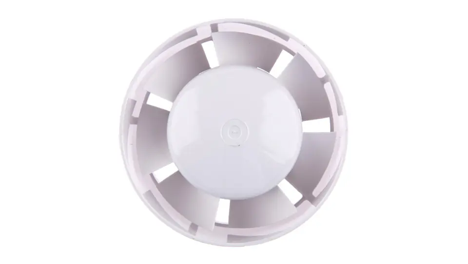 ⁨Duct fan fi 100 230V 14W 106m3/h 37dB white with flange EURO 100VKO⁩ at Wasserman.eu