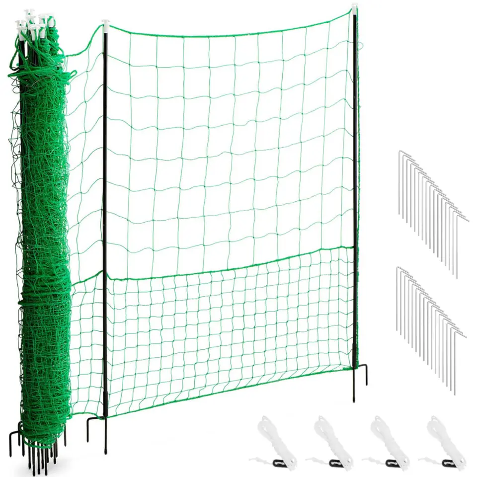 ⁨Siatka zagroda ogrodzenie ochronne hodowlane dla kur drobiu 1.25 x 25 m⁩ w sklepie Wasserman.eu