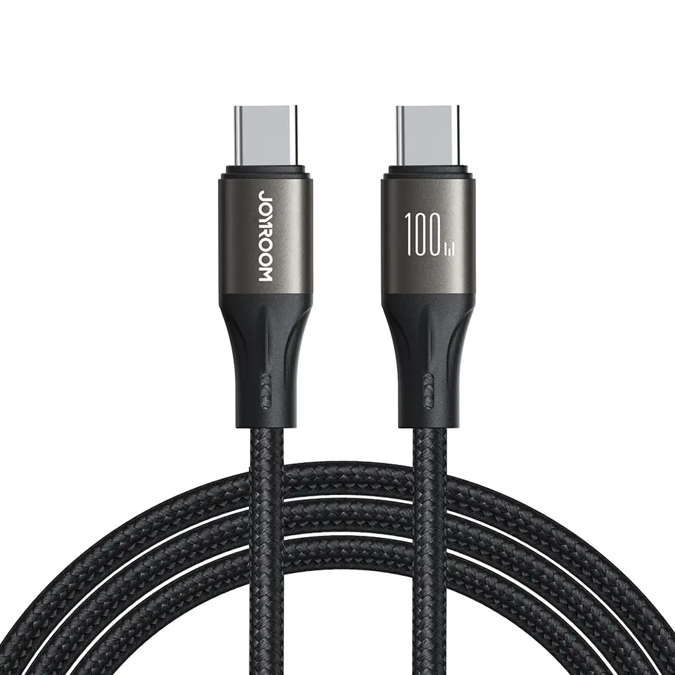 ⁨Kabel przewód USB-C 100W Light-Speed Series 1.2m czarny⁩ w sklepie Wasserman.eu