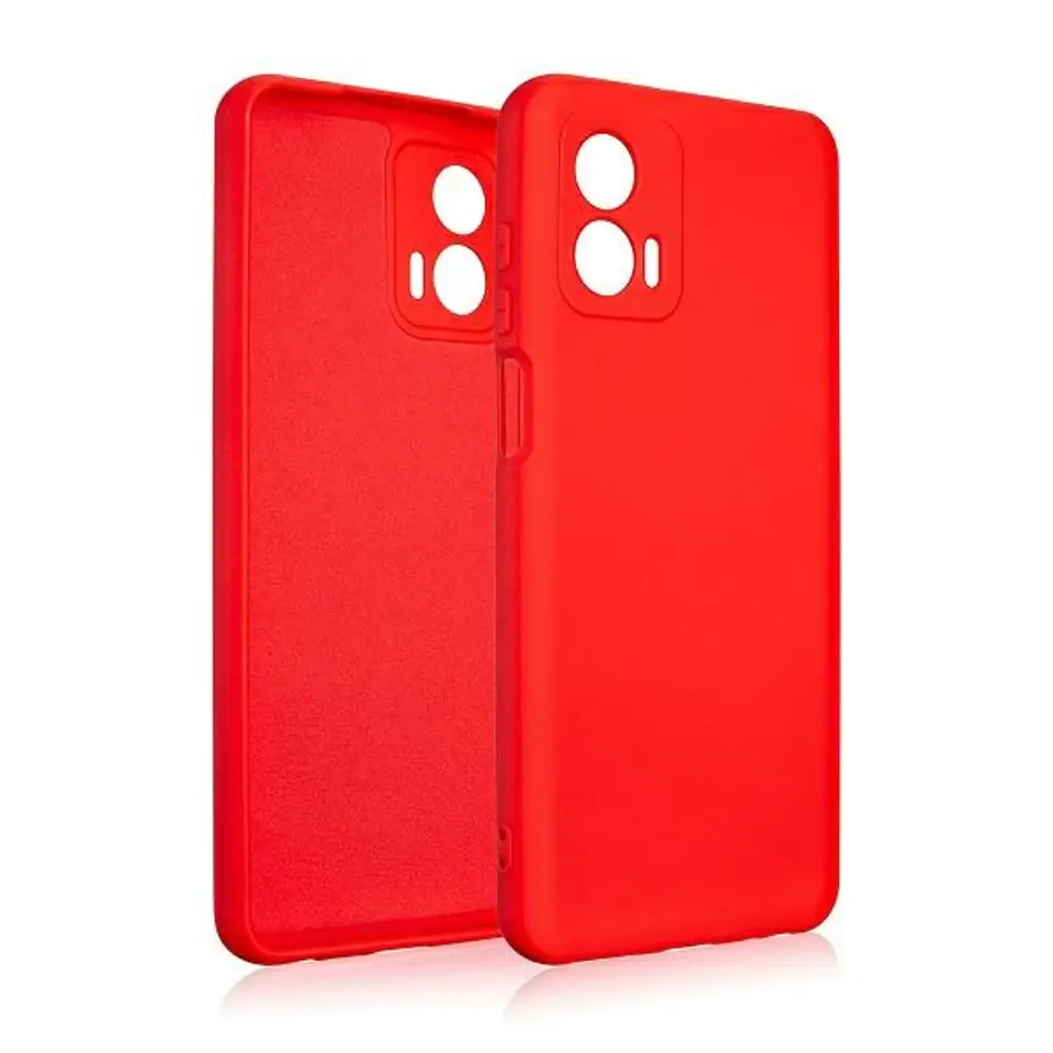 ⁨Beline Etui Silicone Motorola MOTO G73czerwony/red⁩ w sklepie Wasserman.eu