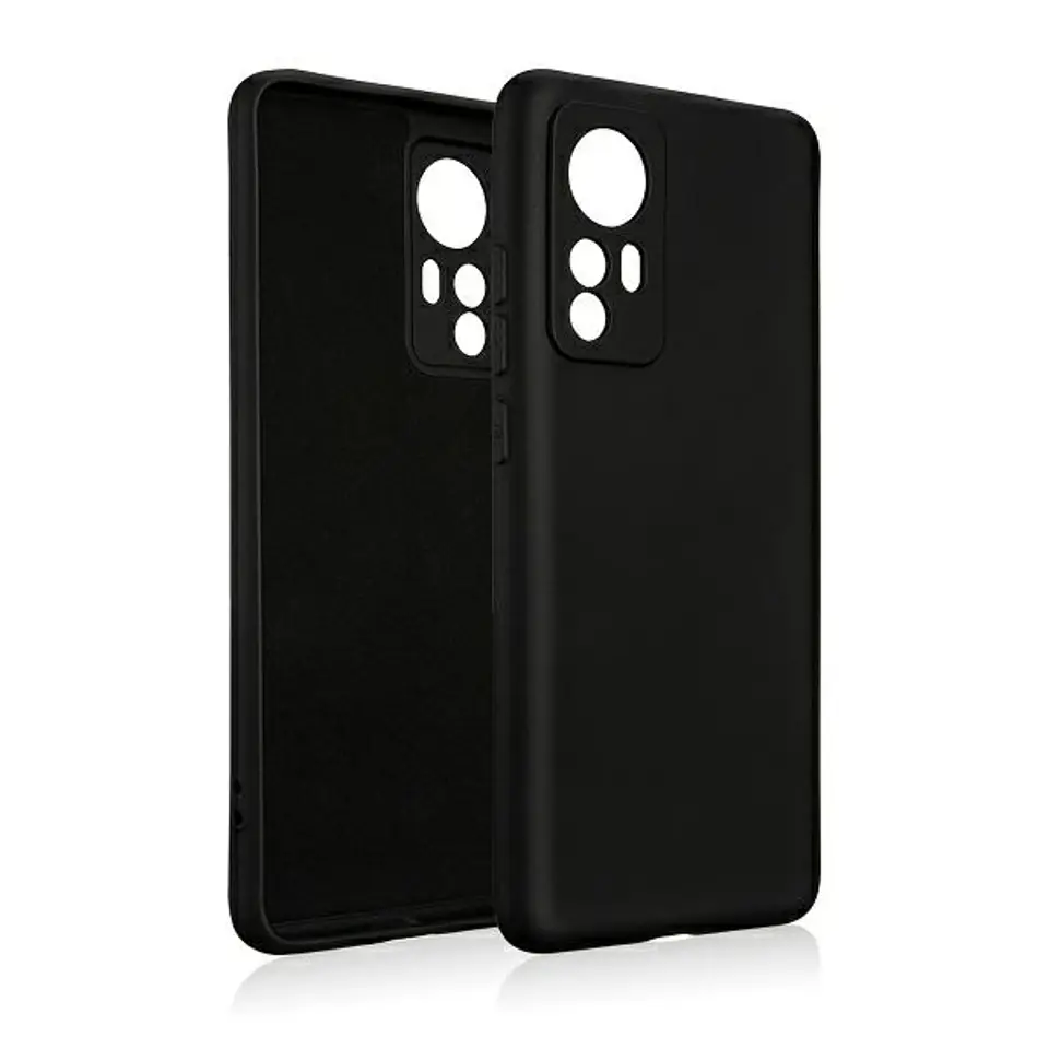 ⁨Beline Etui Silicone Xiaomi 12czarny/black⁩ w sklepie Wasserman.eu