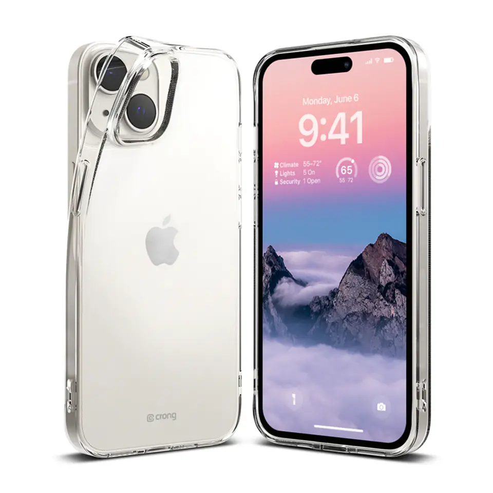 ⁨Crong Crystal Slim Cover - iPhone 14 Plus Case (Transparent)⁩ at Wasserman.eu