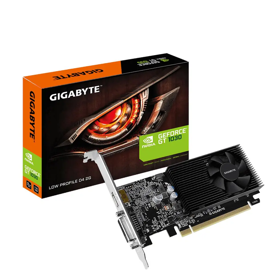 ⁨Gigabyte GV-N1030D4-2GL graphics card NVIDIA GeForce GT 1030 2 GB GDDR4⁩ at Wasserman.eu