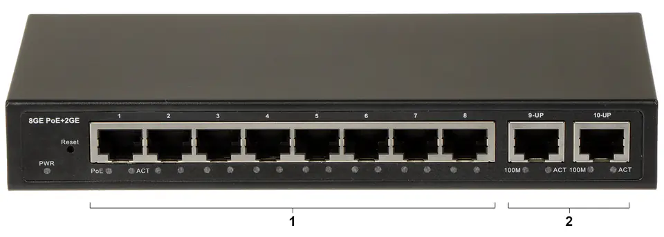 ⁨SWITCH POE GTX-CLM1-10-8G2G 8-PORTOWY⁩ w sklepie Wasserman.eu