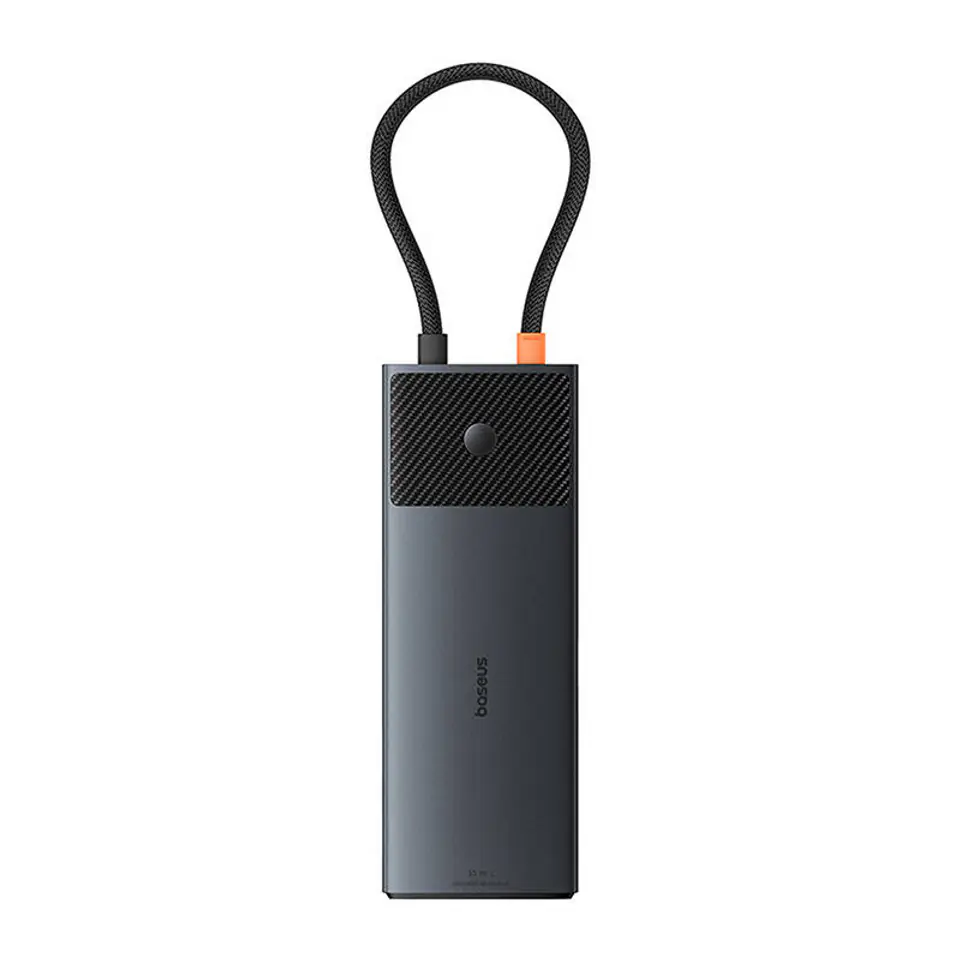 Adapter Hub 10w1 Baseus USB-C - 2xHDMI, 3xUSB-A, USB-C, RJ45, SD/TF, PD (czarny) w sklepie Wasserman.eu
