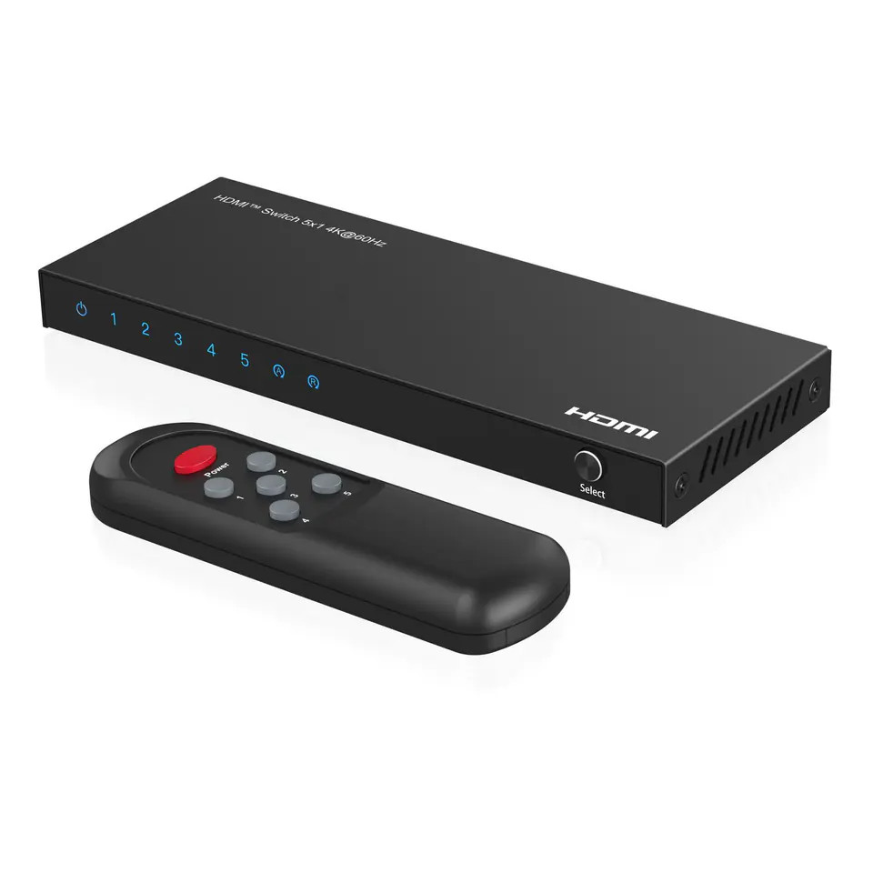 ⁨MicroConnect 4K@60Hz HDMI Switch 5x1, HDCP⁩ w sklepie Wasserman.eu